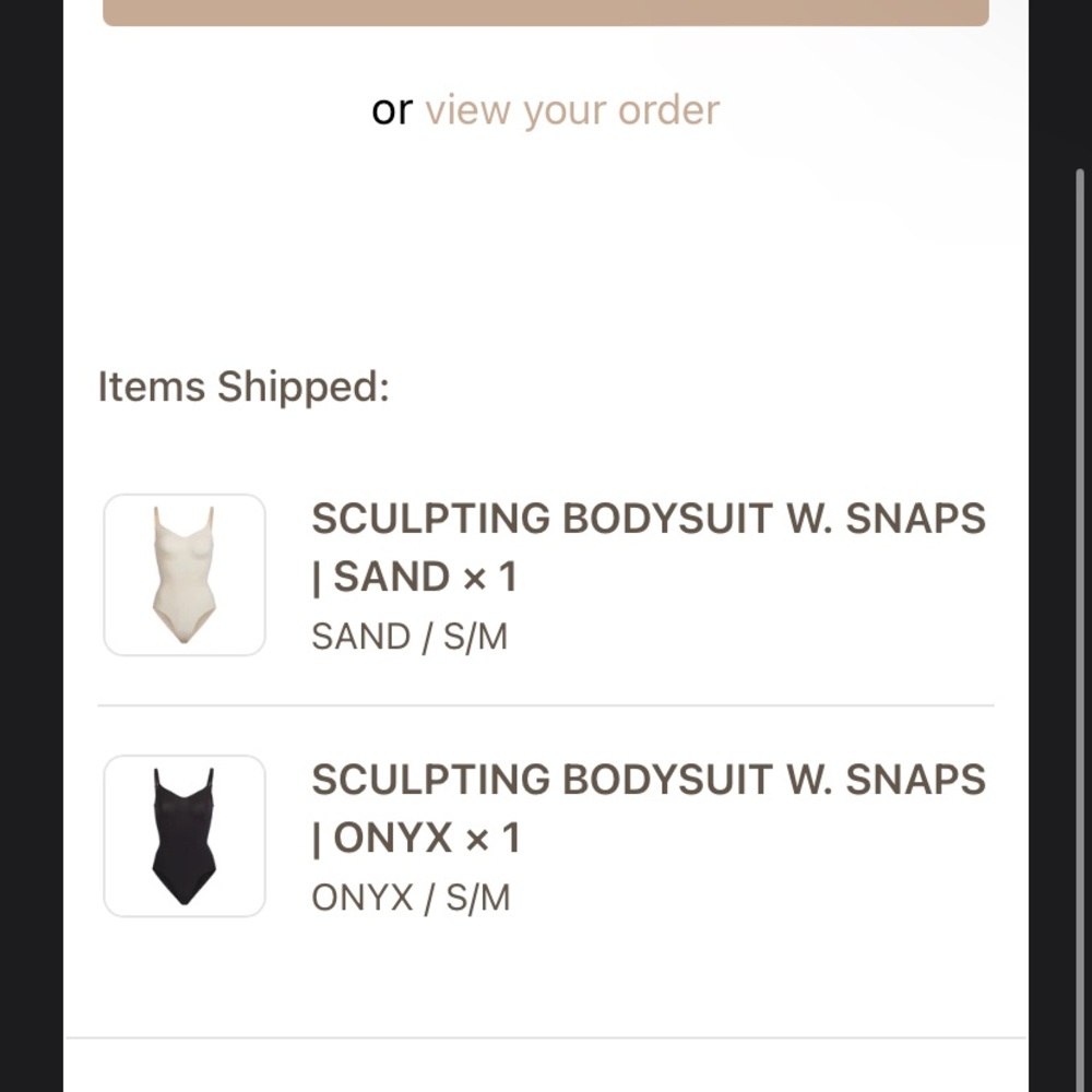 SKIMS SCULPTING BODYSUIT W. SNAPS | ONYX